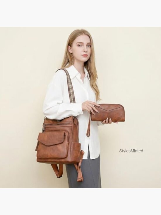 Fashion Convertible Backpack Purse - Lightweight Travel Handbag main image 5